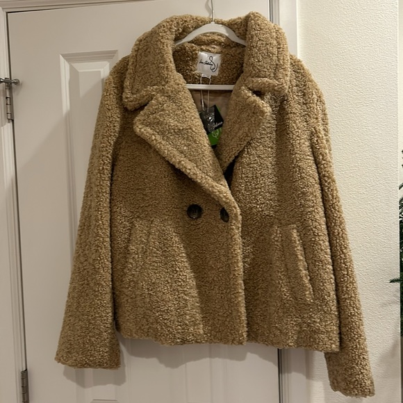 Sam Edelman Short Teddy coat - Picture 3 of 5